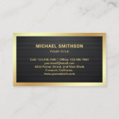 Carbon Fibre Sightsee Tour Bus Travel Agent Visitekaartje (Achterkant)