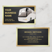 Carbon Fibre Sightsee Tour Bus Travel Agent Visitekaartje (Voorkant / Achterkant)