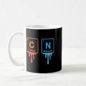 Carbon Nitrogen Science Design Fun Chemistry Lover Koffiemok (Links)
