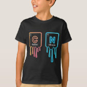 Carbon Nitrogen Science Design Fun Chemistry Lover T-shirt (Voorkant)
