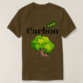 Carbon Tax Climate Change Tree Design T-shirt (Design voorkant)