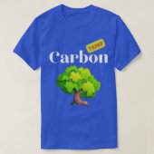 Carbon Tax Climate Change Tree Design White Text T-shirt (Design voorkant)