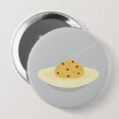 Carbonara_Illustratie Ronde Button 4,0 Cm (Voorkant /achterkant)