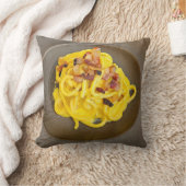 Carbonara pasta van dichtbij kussen (Deken)