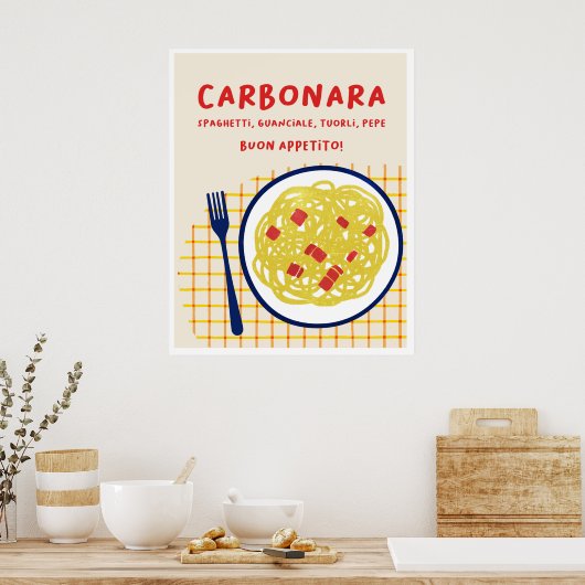 Carbonara print (Keuken)