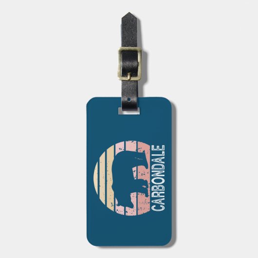 Carbondale Colorado Retro Beer Bagagelabel (Voorkant verticaal)