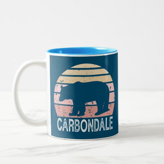 Carbondale Colorado Retro Beer Tweekleurige Koffiemok (Links)