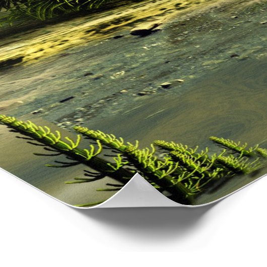 Carboniferend bos poster (Hoek)