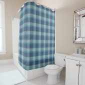 Carbrey Tartan Plaid Showertime Douchegordijn (In situ)