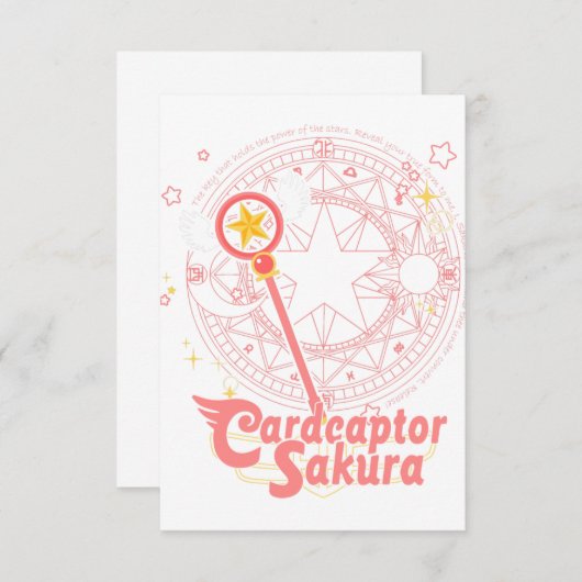 carcaptor sakura , sakura , anime , sleeve , sakur kaart (Voorkant / Achterkant)
