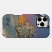 Carcasa León Rugiendo (Papercut) iPhone Hoesje (Achterkant horizontaal)