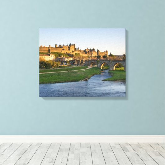 Carcassonne Canvas Afdruk (Insitu (Houten vloer))