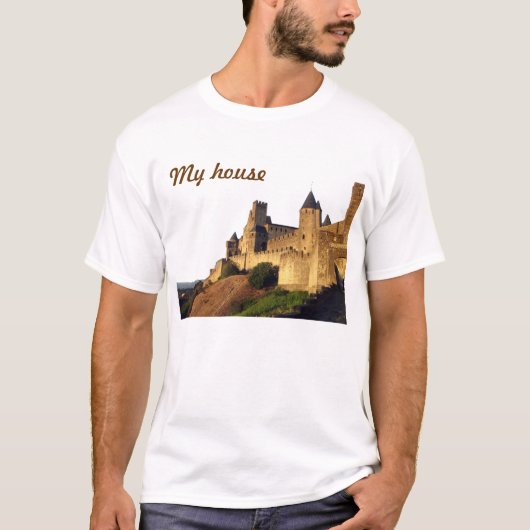 Carcassonne Castle grappig T-shirt (Voorkant)