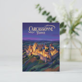Carcassonne Citadel Frankrijk Briefkaart (Staand voorkant)