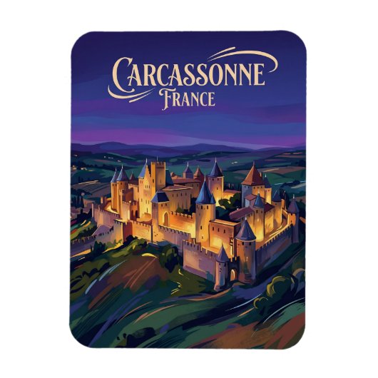 Carcassonne Citadel Frankrijk Magneet (Verticaal)