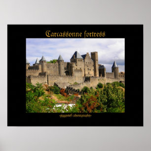 Carcassonne fortress poster