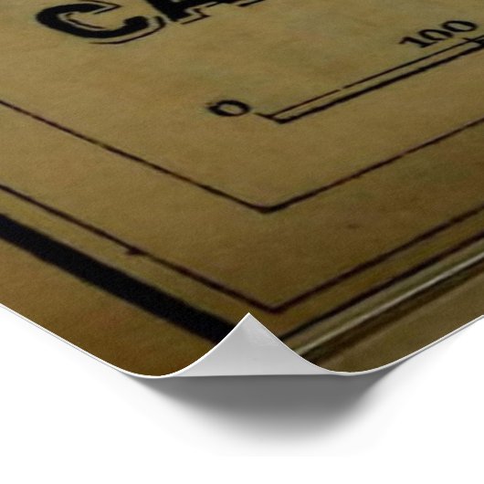  Carcassonne France Map (1895) Poster (Hoek)