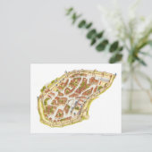 Carcassonne France. Uitzicht Briefkaart (Staand voorkant)