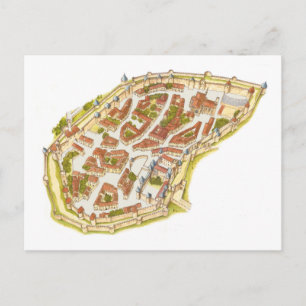 Carcassonne France. Uitzicht Briefkaart