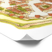 Carcassonne France. Uitzicht Poster (Hoek)