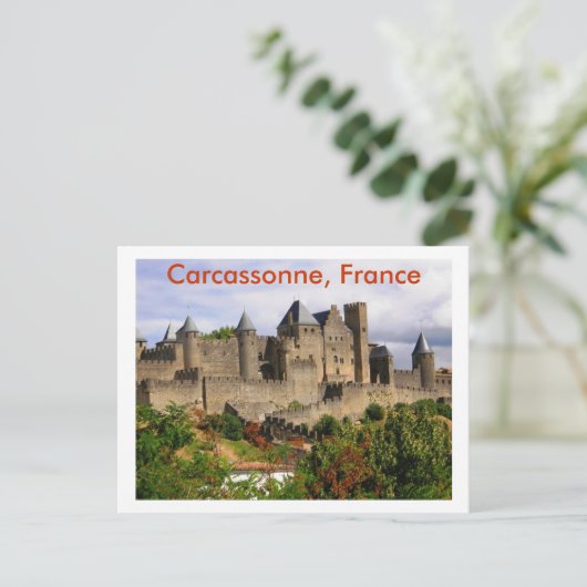 Carcassonne, Frankrijk Briefkaart (Staand voorkant)