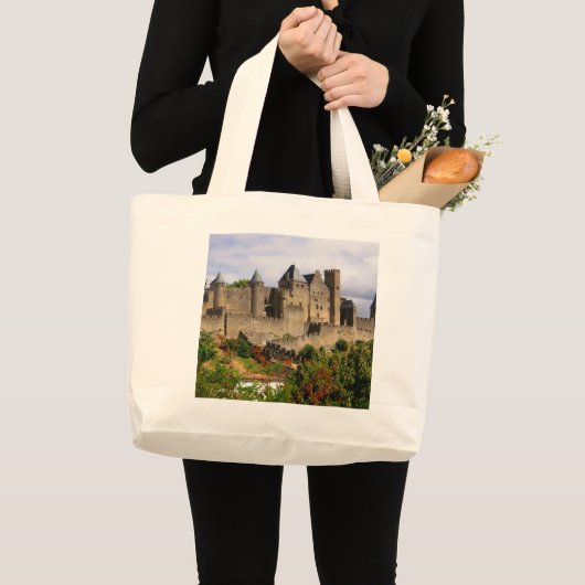 Carcassonne, Frankrijk Grote Tote Bag (Voorkant (product))
