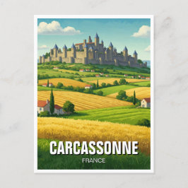 Carcassonne Frankrijk Reizen Briefkaart
