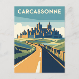 Carcassonne Frankrijk Reizen Briefkaart