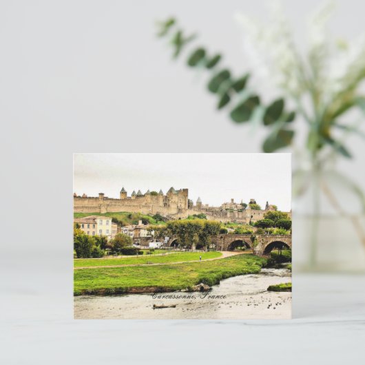 Carcassonne, Frankrijk schilderachtig foto Briefkaart (Staand voorkant)