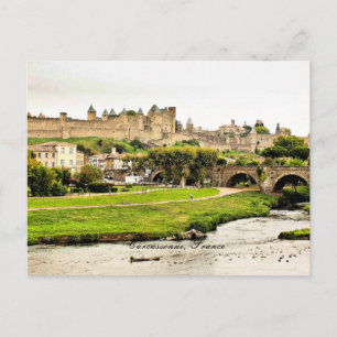 Carcassonne, Frankrijk schilderachtig foto Briefkaart