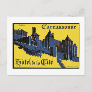 carcassonne Hotel Briefkaart