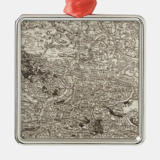 Carcassonne Metalen Ornament (Voorkant)