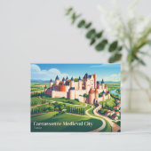Carcassonne Middeleeuwse Stad Frankrijk Briefkaart (Staand voorkant)