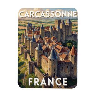 Carcassonne Middeleeuwse Stad Frankrijk Historisch Magneet