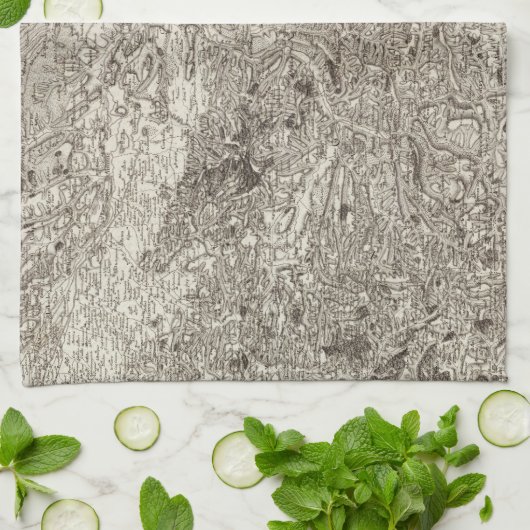 Carcassonne Theedoek (Gevouwen)