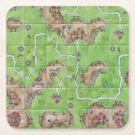 Carcassonne Tile Kartonnen Onderzetters