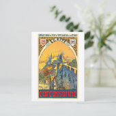  Carcassonne Travel Poster Briefkaart (Staand voorkant)