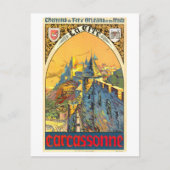  Carcassonne Travel Poster Briefkaart (Voorkant)