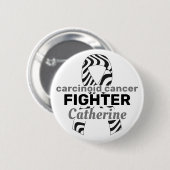 Carcinogene kanker Witte Button (Voorkant /achterkant)