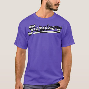 Carcinogene kankerbewustzijnszorg Survivor Zebra R T-shirt