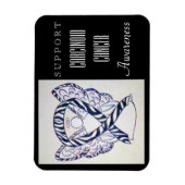 Carcinoïde kanker Awareness Ribbon Angel Magnet Magneet (Verticaal)