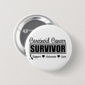 Carcinoïde kanker Survivor Badge Ronde Button 5,7 Cm (Voorkant /achterkant)