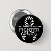 Carcinoïde kanker Zwarte Button (Voorkant /achterkant)