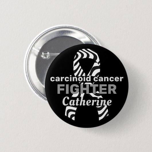 Carcinoïde kanker Zwarte Button (Voorkant /achterkant)