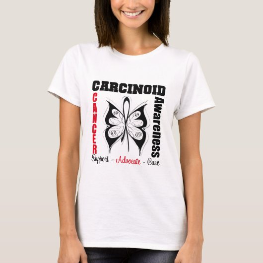 Carcinoïde kankervlinder Lint T-shirt (Voorkant)