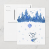 Card (10,8 x 14,2 cm) - Birthday Mouse Briefkaart (Voorkant / Achterkant)