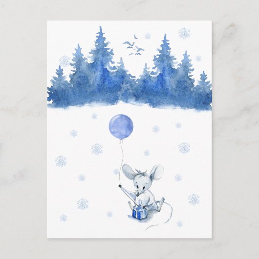 Card (10,8 x 14,2 cm) - Birthday Mouse Briefkaart (Voorkant)