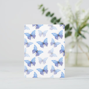 Card (10,8 x 14,2 cm) - Butterfly Pattern Briefkaart