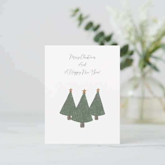 Card (10,8 x 14,2 cm) - Christmas Briefkaart (Staand voorkant)