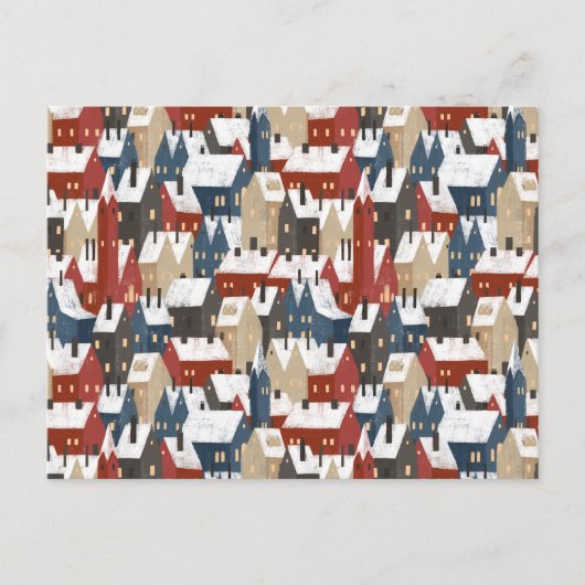 Card (10,8 x 14,2 cm) - Christmas Pattern Briefkaart (Voorkant)